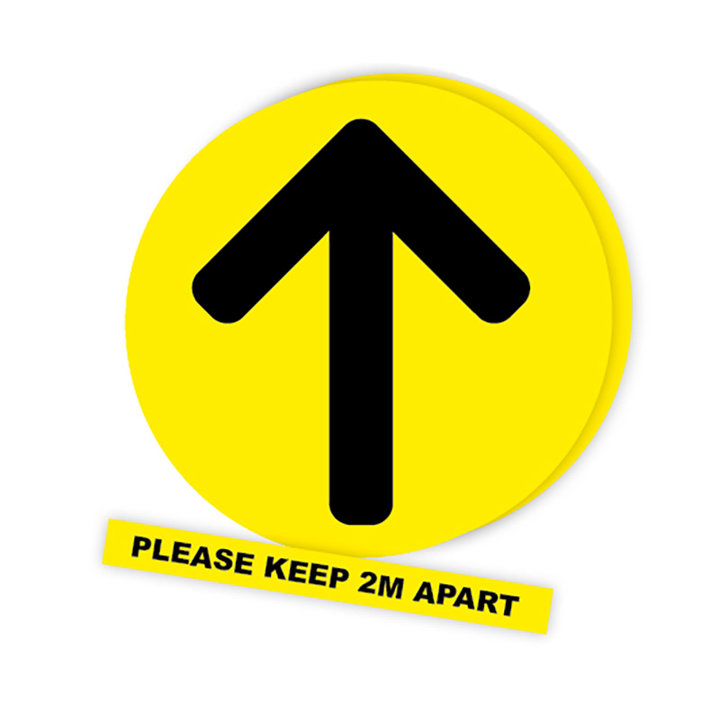 Social Distancing Stickers 'Please Keep 2M Apart'
