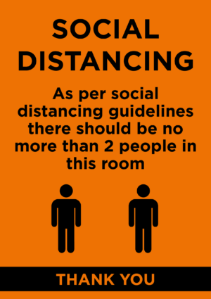 Distancing A Board Sign 4