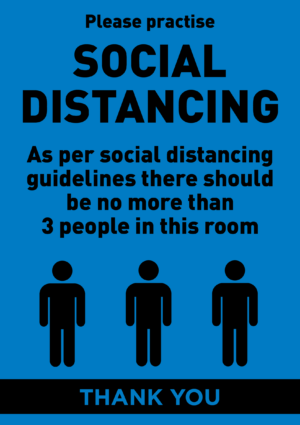 Distancing A Board Sign 5