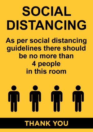 Distancing A Board Sign 6