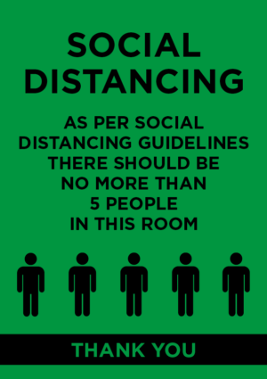 Distancing A Board Sign 7