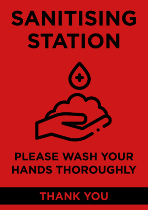 Hand Wash A Board Sign 4